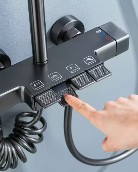 Shower touch controls