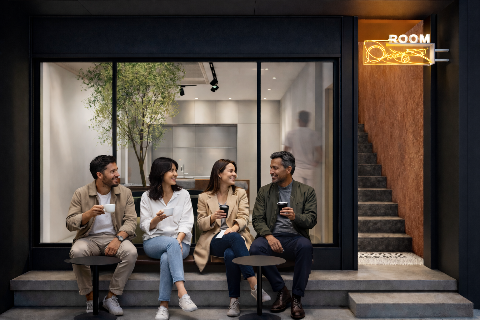 Checkd lounge and social area